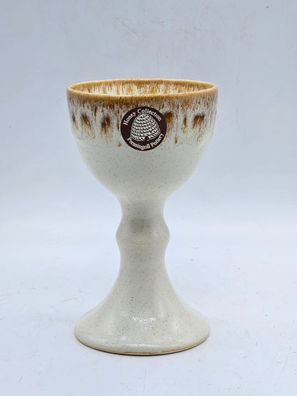 Vintage Studio Pottery Fully Glazed Milk Colour Goblet