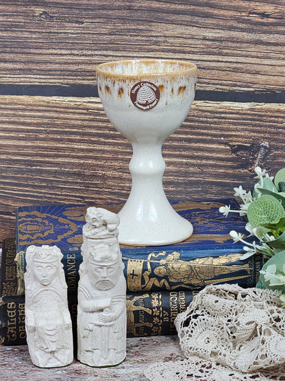 Vintage Studio Pottery Fully Glazed Milk Colour Goblet