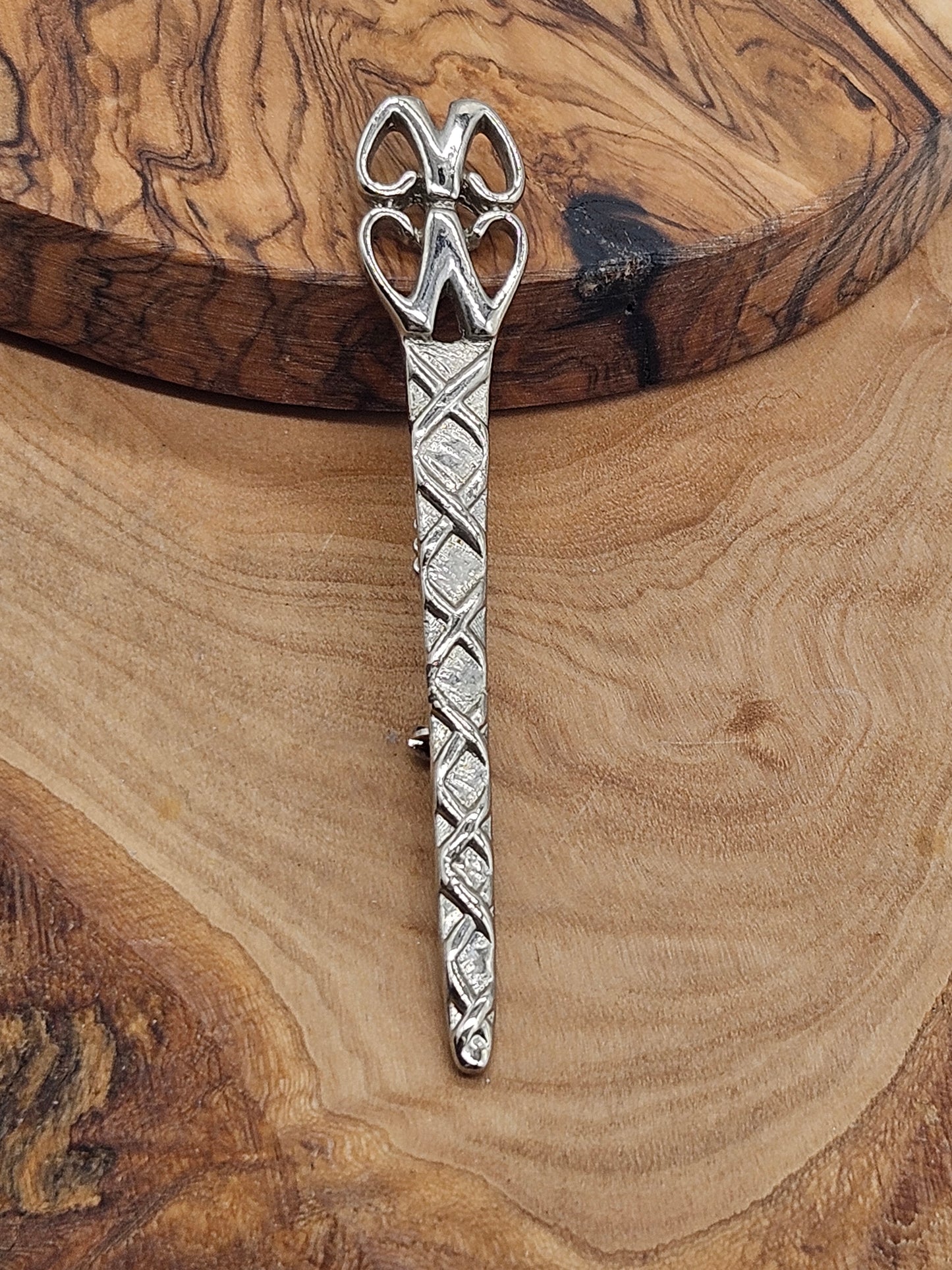 Vintage Scottish Kilt Pin/Brooch The Celtic Rod, VGC