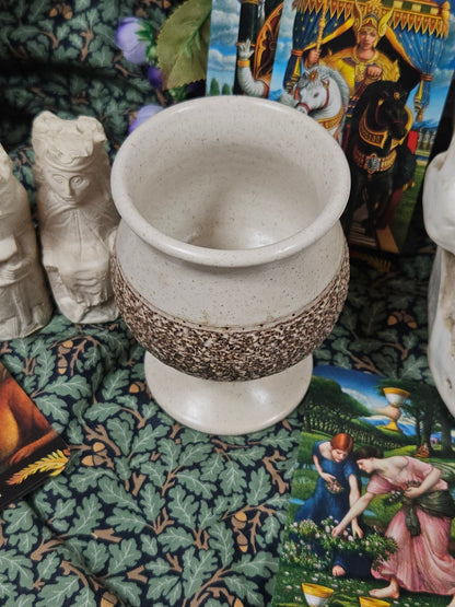 Vintage Studio Pottery tulip shape goblet with matt finish VGC N405