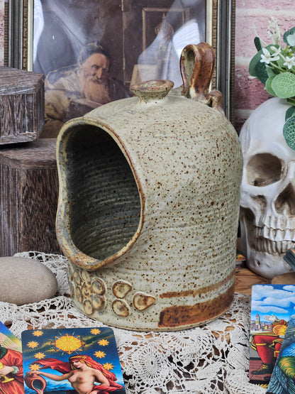 Large vintage studio pottery Salt Pig, VGC
